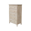 International Concepts Chest with 5 Drawers, Unfinished BD-8005